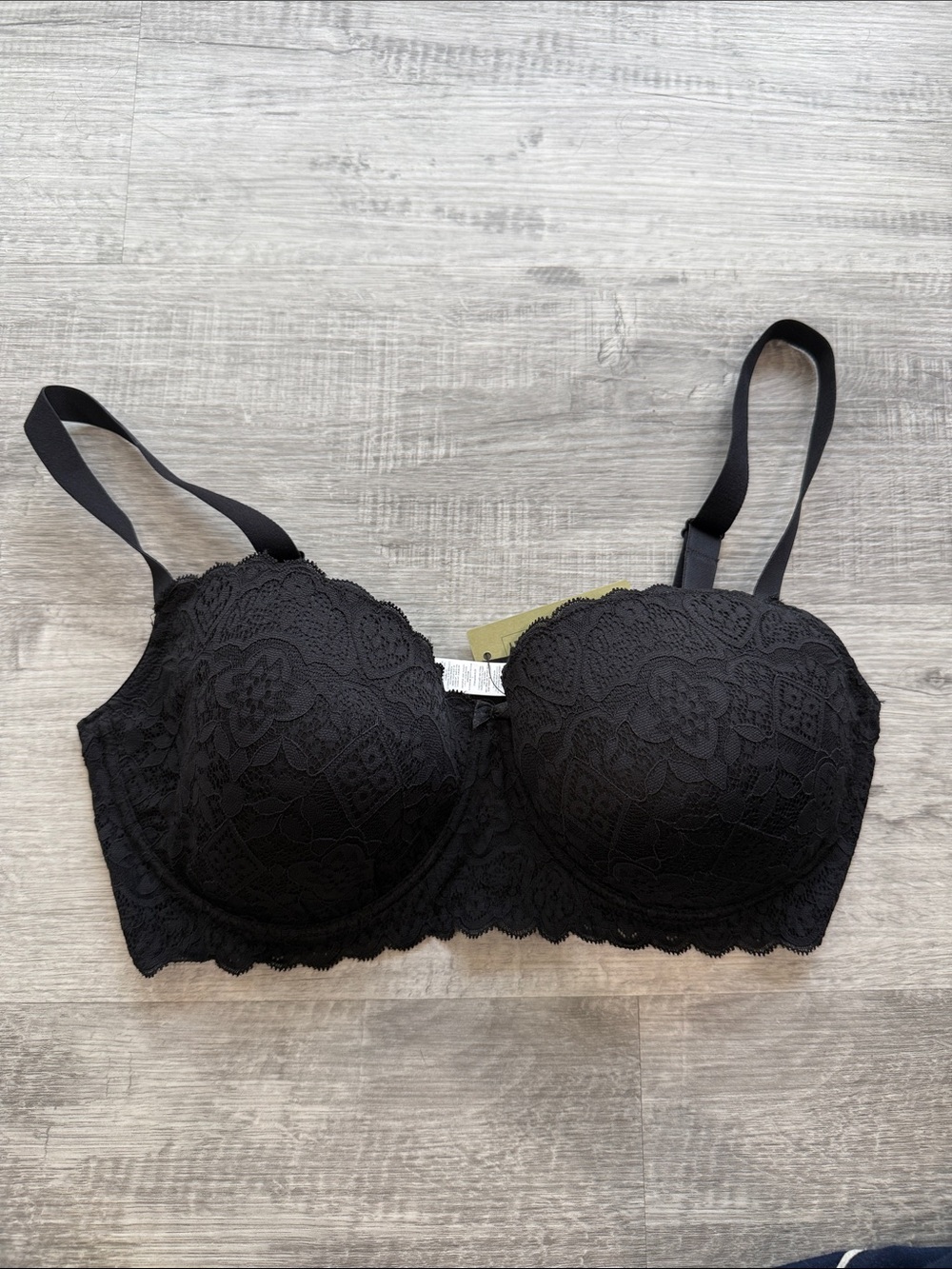 intimissi Sofia Black Lace Balconette Bra - Women Intimates & Sleepwear